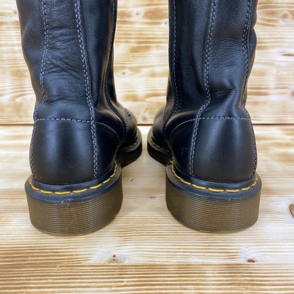 Dr. Marten 14 Eyelet Mid Calf Leather Boot Sz 8 - Picture 5 of 15